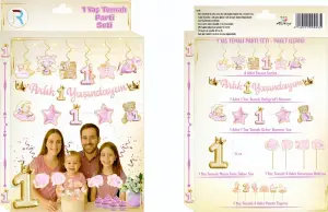 1 Yaş Pembe Kutu Set 30 Parça 