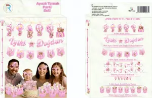 Ayıcık Pembe Kutu Set 30 Parça 
