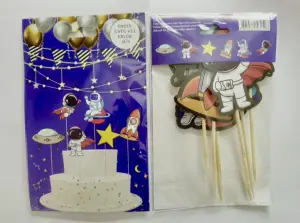 Uzay Pasta Üstü Figür Seti 10 pk.