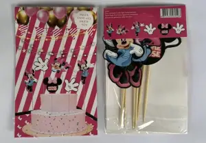 Minnie Mouse Pasta Üstü Figür Set 10 pk.