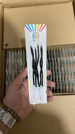 Burgulu Mum Siyah 10 Paket 