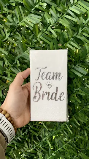 Team Brıde Yaldız Peçete 12’li 15 PAKET 3 RENK