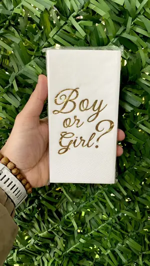 Boy Or Gırl Yaldız Peçete 12’li 5 PAKET 