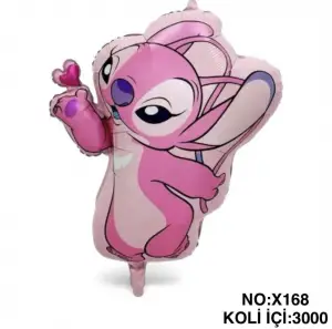 Stitch Folyo Balon Pembe 5 ADET