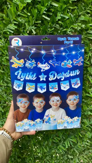 Uçak Temalı Kutu Set 30 Parça 