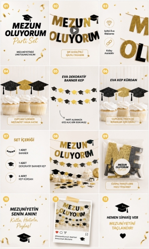Mezun Oluyorum Kutu Set