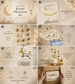 Kuran Okuyorum Set Kutu Gold