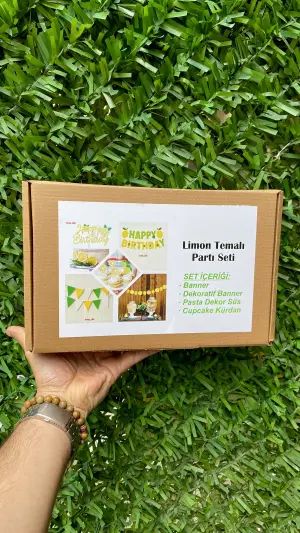 Limon Temalı Parti Set Kutu