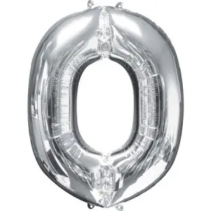O - Harf Folyo Balon Gümüş (100 cm)