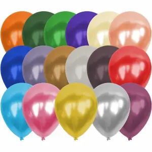 HBK Metalic Karışık Renk Balon 100'lü