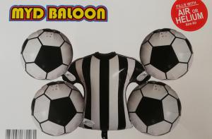 Siyah Beyaz Formalı 5'Li Set Balon