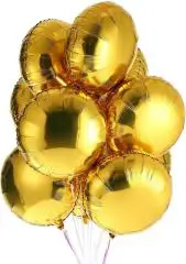 18 İnch Yuvarlak Gold Balon