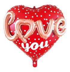 24 İNC 3D KALP LOVE FOLYO BALON