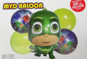 PJ Mask Yeşil 5'Li Set Balon