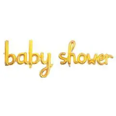 Baby Shower Gold Set Folyo Balon