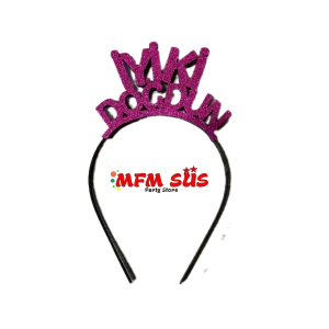 İyiki Doğdun Metal Üzeri Eva Taç (Pembe)