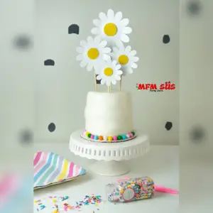 Papatya Pasta Üzeri Süs 4’lü