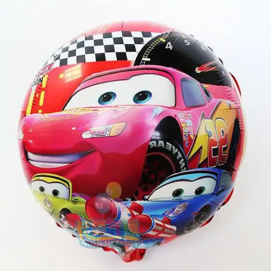Cars Yuvarlak Folyo Balon 