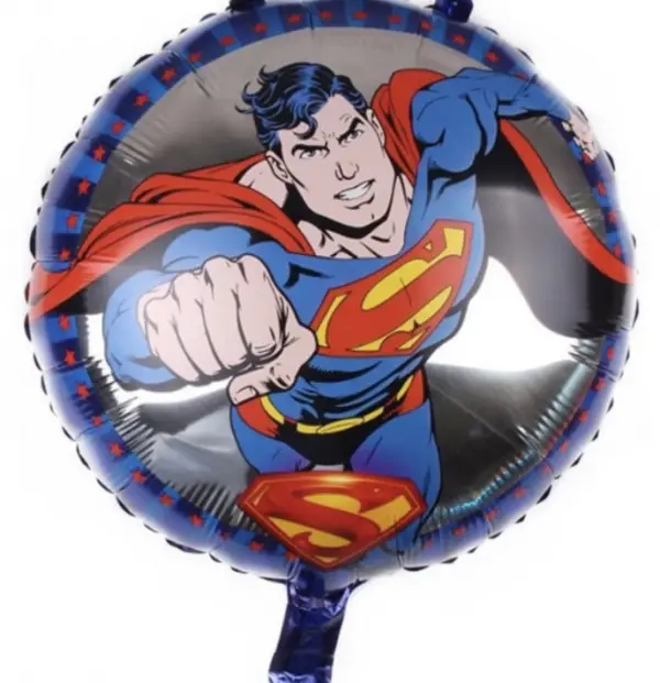 Superman Yuvarlak Folyo Balon